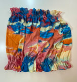 Tie Dye Print Knit Tube Top