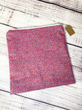 Vintage fabric zipper pouch