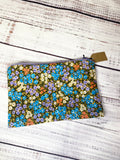 Vintage fabric zipper pouch