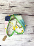 Handmade Upcycled quilt box zipper pouch