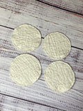 Upcycled Quilt Circle Coasters