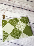 Vintage fabric zipper pouch