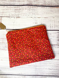 Vintage fabric zipper pouch