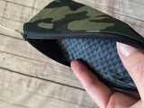 Camo and bunny lace zipper pouch
