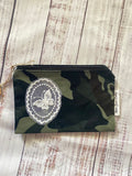 Camo and butterfly lace zipper pouch
