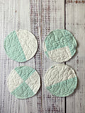 Upcycled Quilt Circle Coaster