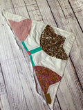Vintage Quilt top Head scarf hair bandana