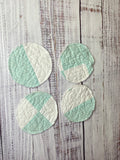 Upcycled Quilt Circle Coaster