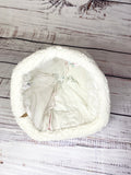 Handmade Upcycled quilt beanie hat pink floral