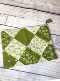 Vintage fabric zipper pouch