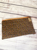 Vintage fabric zipper pouch