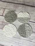 Upcycled Quilt Circle Coasters