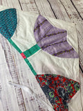 Vintage Quilt top Head scarf hair bandana