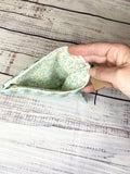 Vintage fabric zipper pouch