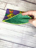 Vintage fabric zipper pouch