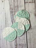 Upcycled Quilt Circle Coaster