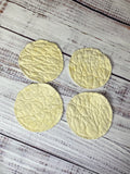 Upcycled Quilt Circle Coasters