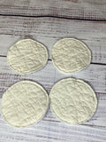 Upcycled Quilt Circle Coasters