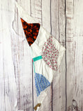 Vintage Quilt top Head scarf hair bandana