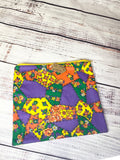 Vintage fabric zipper pouch