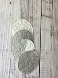 Upcycled Quilt Circle Coasters