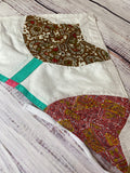 Vintage Quilt top Head scarf hair bandana