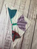 Vintage Quilt top Head scarf hair bandana