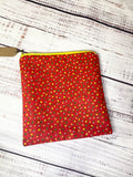 Vintage fabric zipper pouch