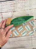 Oregon print zipper pouch