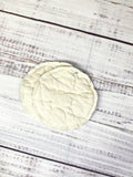 Upcycled Quilt Circle Coasters
