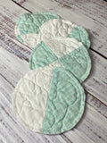 Upcycled Quilt Circle Coaster