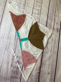 Vintage Quilt top Head scarf hair bandana