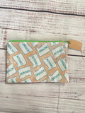 Oregon print zipper pouch