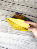 Vintage fabric zipper pouch