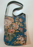 Blue Floral Tote Bag