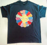 XL Black Vintage Quilt Block tee