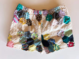 Quilt shorts made from upcycled quilt top