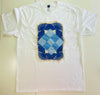 Large White Vintage Quilt Block and Doily tee