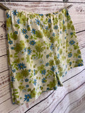 Vintage sheet shorts blue floral