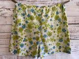 Vintage sheet shorts blue floral