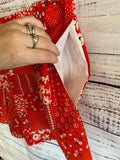 Vintage cotton fabric shorts