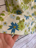 Vintage sheet shorts blue floral