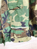 Camo Military Jacket Upcycled vintage quilt blocks and doilies Medium