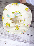 Sun hat handmade floral adult Upcycled quilt bucket hat
