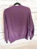 Purple Upcycled Sweatshirt with vintage quilt block