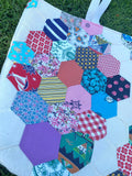 Vintage Quilt Top Tote bag handbag market overnight boho bag