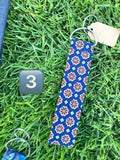 Vintage Fabric Key chain fob
