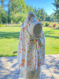 Handmade Floral Tie Top Adjustable Tank from vintage fabric