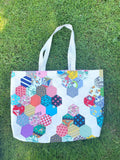 Vintage Quilt Top Tote bag handbag market overnight boho bag