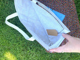Vintage Quilted fabric quilt block Tote bag handbag market overnight boho bag